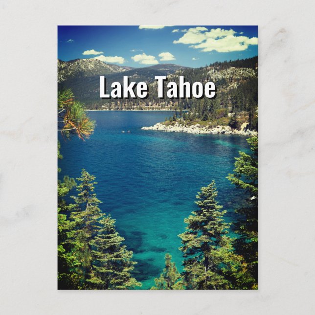 Lake Tahoe Postcard Postkarte (Vorderseite)