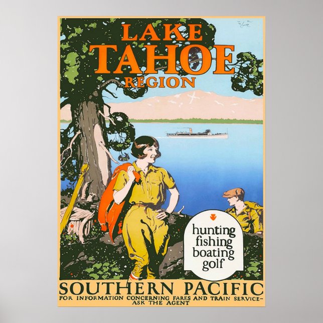 LAKE TAHOE POSTER (Vorne)