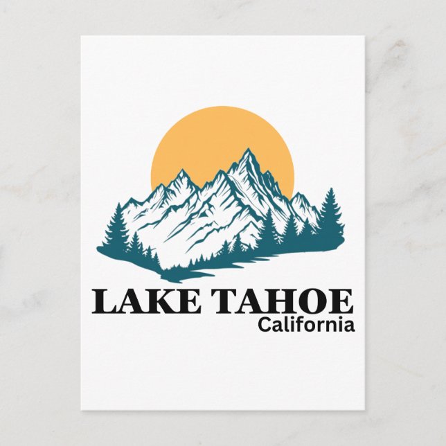 LAKE TAHOE POSTKARTE (Vorderseite)
