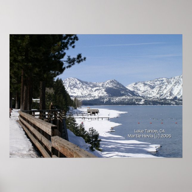 Lake Tahoe Print - Wählen Sie Ihre Rahmen aus Poster (Vorne)