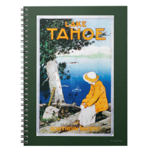 Lake Tahoe Promotional Poster, Lake Tahoe, CA Notizblock