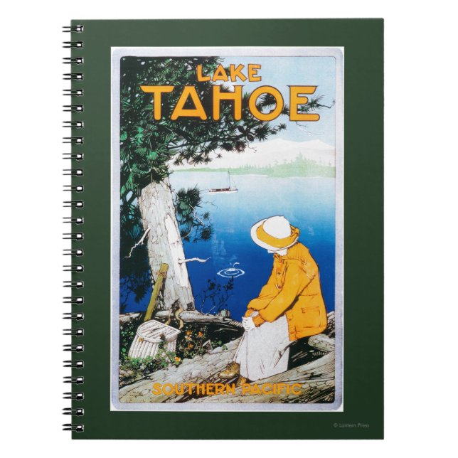 Lake Tahoe Promotional Poster, Lake Tahoe, CA Notizblock (Vorderseite)