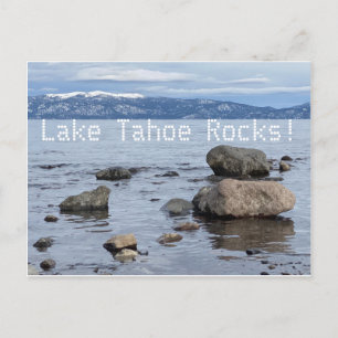 Lake Tahoe Rocks! Postkarte