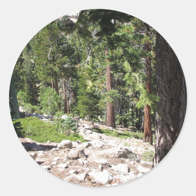 Lake Tahoe Runder Aufkleber (Vorderseite)