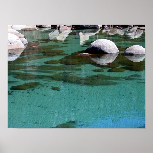 Lake Tahoe Sand Ripples 2 Poster (Vorne)