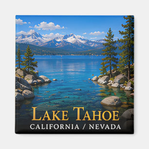 Lake Tahoe Sierra Nevada Alpensee Reise Magnet