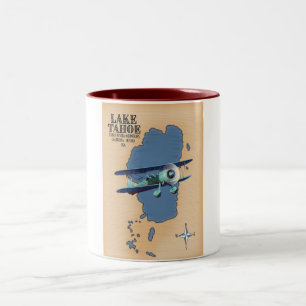 Lake Tahoe Sierra Nevada California Nevada USA Kar Zweifarbige Tasse