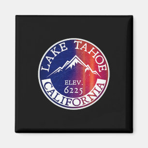 Lake Tahoe Skifahren Winter Souvenir Reise Ski Kal Magnet