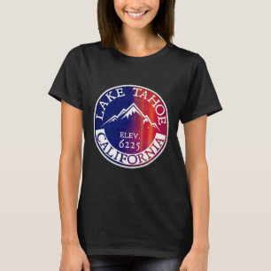 Lake Tahoe Skifahren Winter Souvenir Reise Ski Kal T-Shirt