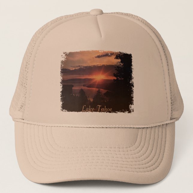 Lake Tahoe Sunrise Hat Truckerkappe (Vorderseite)