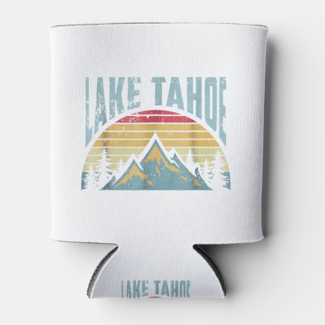 Lake Tahoe T-Shirt - Wandern Skifahren Camping Ber Dosenkühler (Vorderseite)