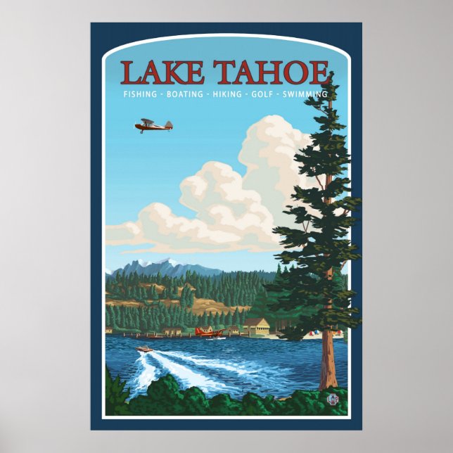 Lake Tahoe Travel Poster (Vorne)