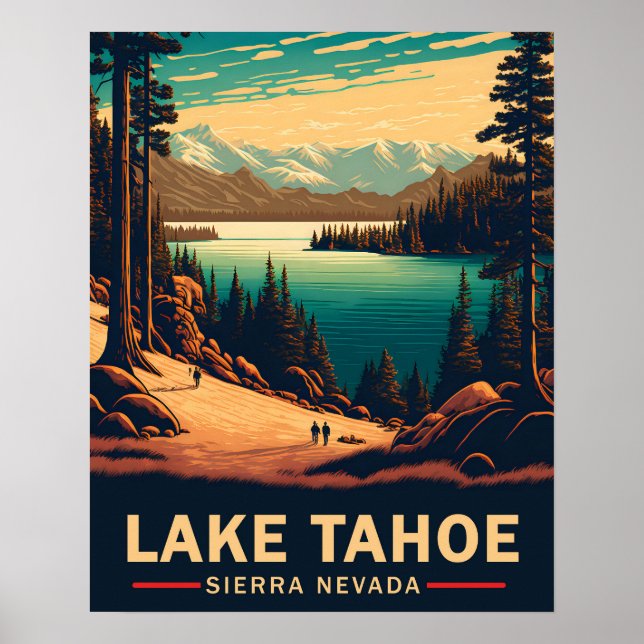 Lake Tahoe Travel Poster (Vorne)