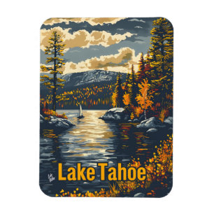 Lake Tahoe Vintage Magnet