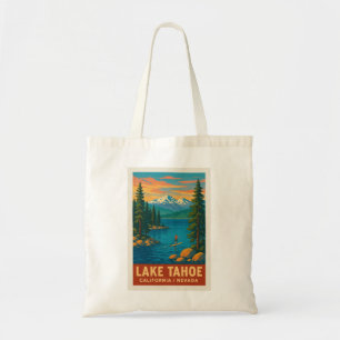 Lake Tahoe Vintage Reiseposter Tragetasche