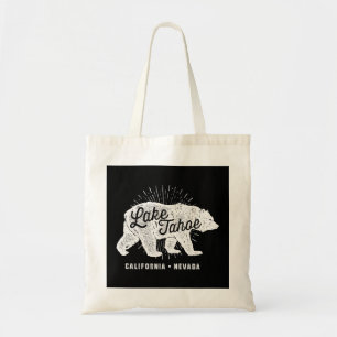 Lake Tahoe Vintage Retro Bär Kalifornien Nevada Tragetasche