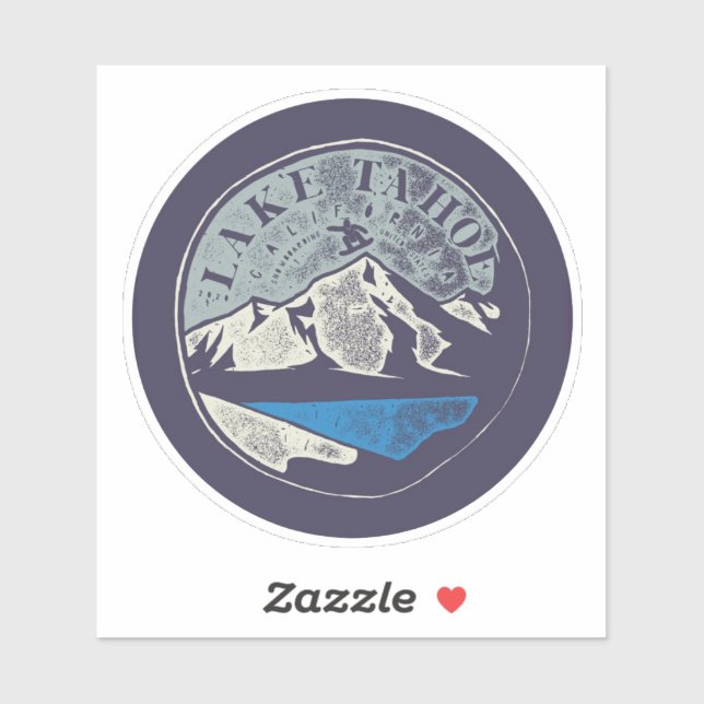 Lake Tahoe Vinyl Sticker (Blatt)