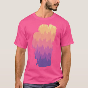 Lake Tahoe W Mountains Sunset Colors Active T-Shirt