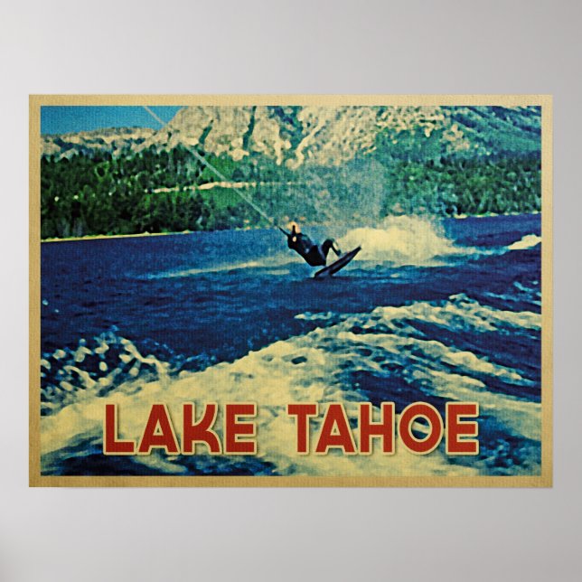 Lake Tahoe Water Skier Poster (Vorne)