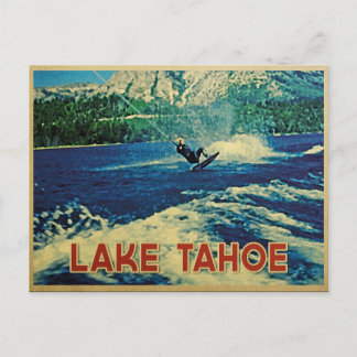 Lake Tahoe Water Skier Postkarte