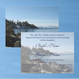 Lake Tahoe Wedding Einladung