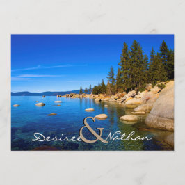 Lake Tahoe Wedding Einladung