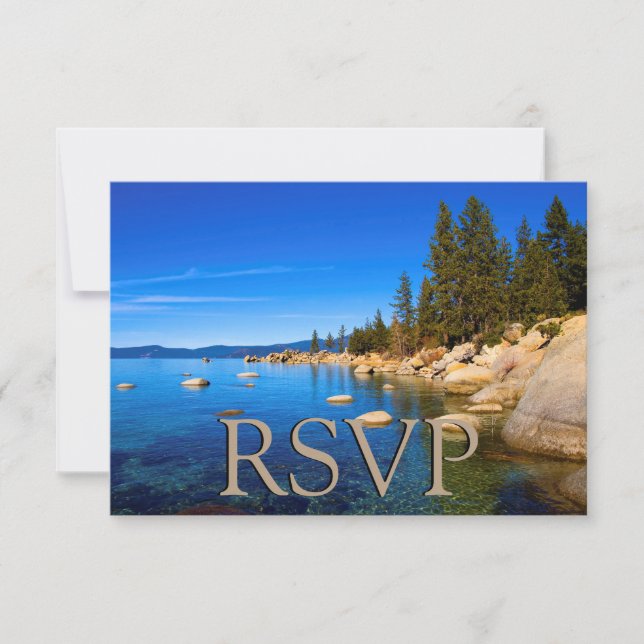 Lake Tahoe Wedding RSVP (Vorderseite)