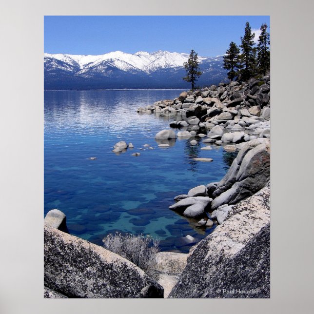 Lake Tahoe Winter Stillwasser 2 Poster (Vorne)