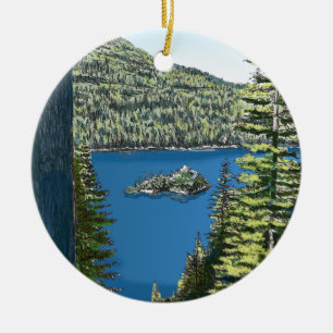 Lake- Tahoeverzierung Keramikornament