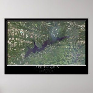 Lake Talquin Florida Satellite Poster Karte