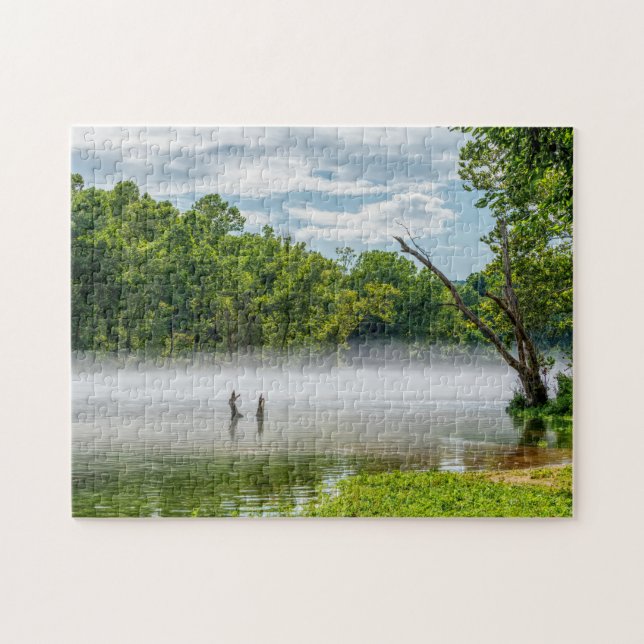 Lake Taneycomo Summer Fog Jigsaw Puzzle (Horizontal)