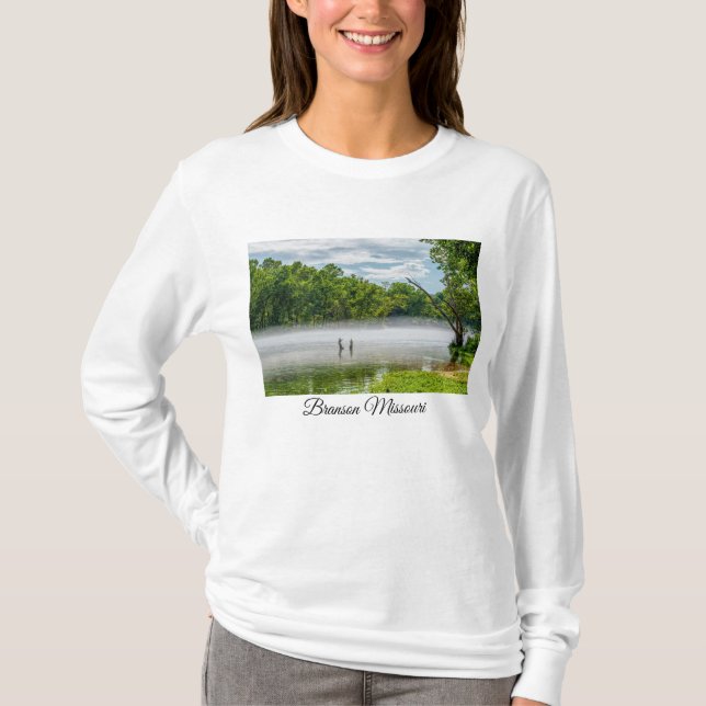Lake Taneycomo Summer Fog Long Sleeve Tshirt (Vorderseite)