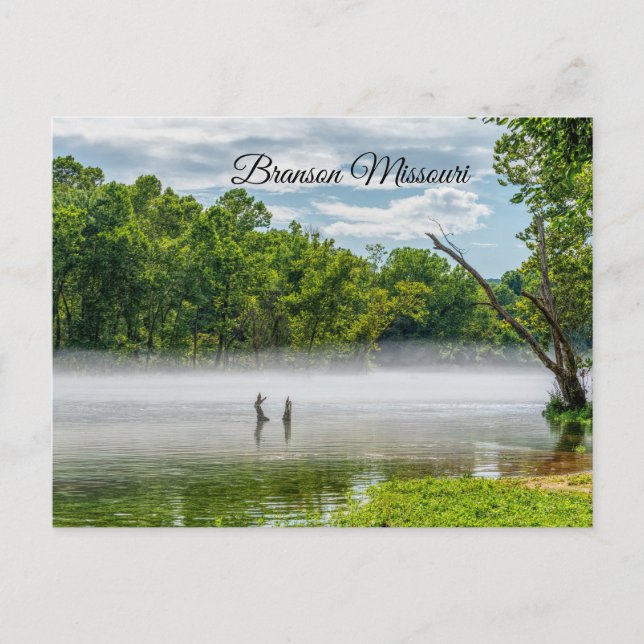 Lake Taneycomo Summer Fog Postcard Postkarte (Vorderseite)