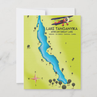 Lake Tanganika Afrikanische Karte