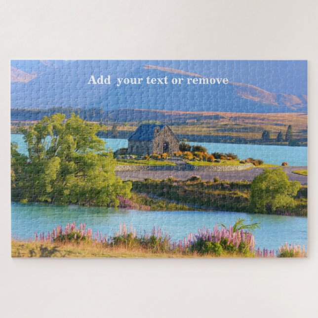 Lake Tekapo, Church of Good Shepherd, Neuseeland, Puzzle (Horizontal)