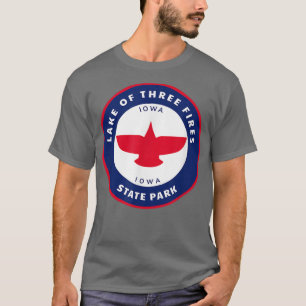 Lake Three Fires Staat Park Iowa IA Ferien So T-Shirt