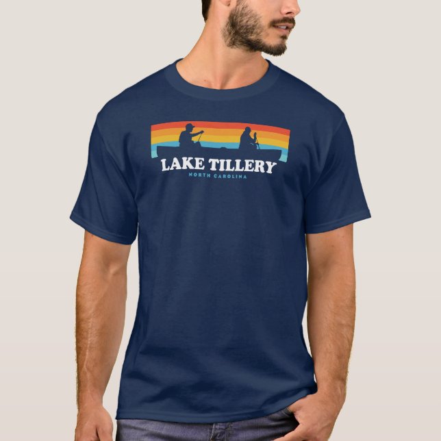 Lake Tillery North Carolina Canoe T-Shirt (Vorderseite)