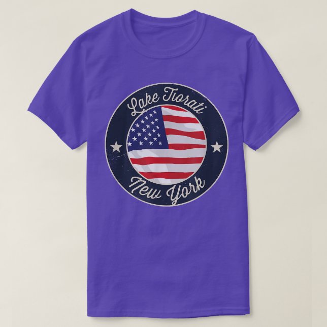 Lake Tiorati - Patriotic New York Souvenir T - Shi T-Shirt (Design vorne)