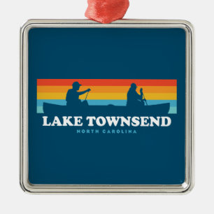 Lake Townsend North Carolina Canoe Ornament Aus Metall