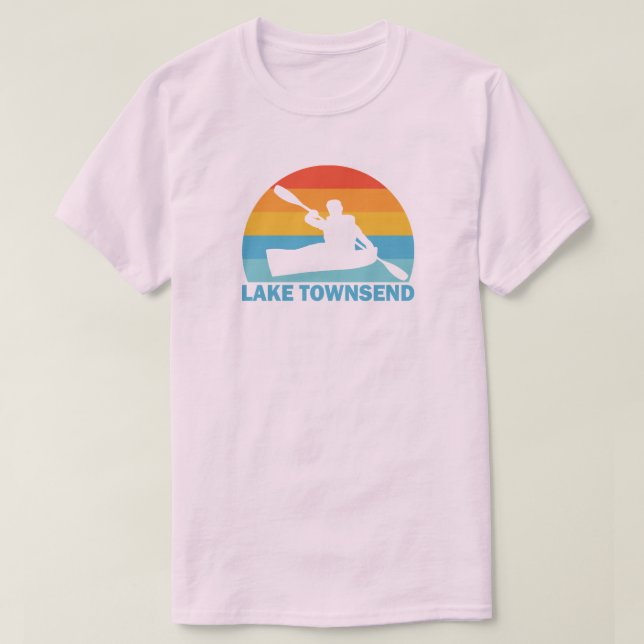 Lake Townsend North Carolina Kayak T-Shirt (Design vorne)