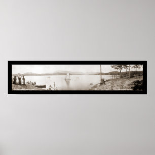 Lake Toxaway NC Boats Foto 1911 Poster