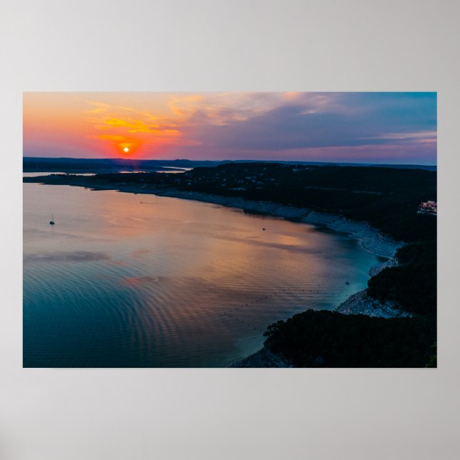 Lake Travis Sunset Poster (Vorne)