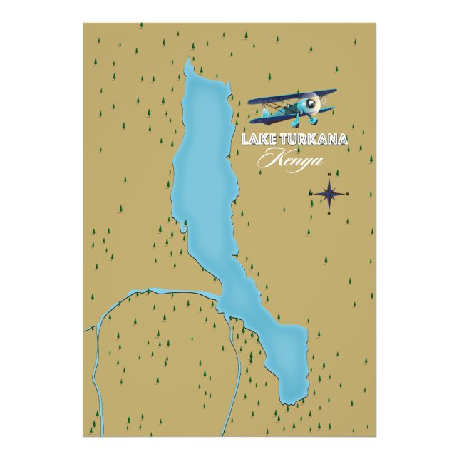 Lake Turkana Kenya Fotodruck (Vorne)