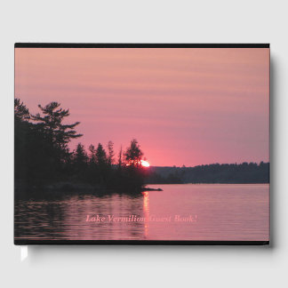 Lake Vermilion Sunset and Map Gästebuch