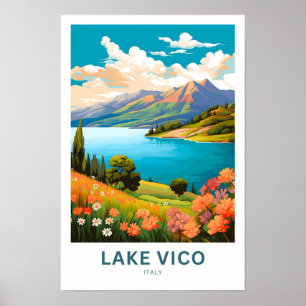 Lake Vico Italien Reisen Print Poster