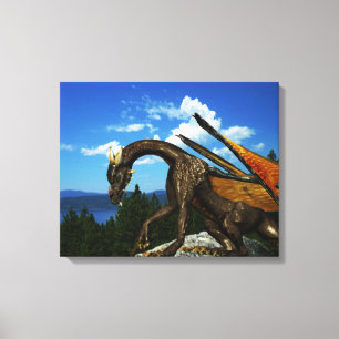 Lake View Wrapped Canvas Leinwanddruck