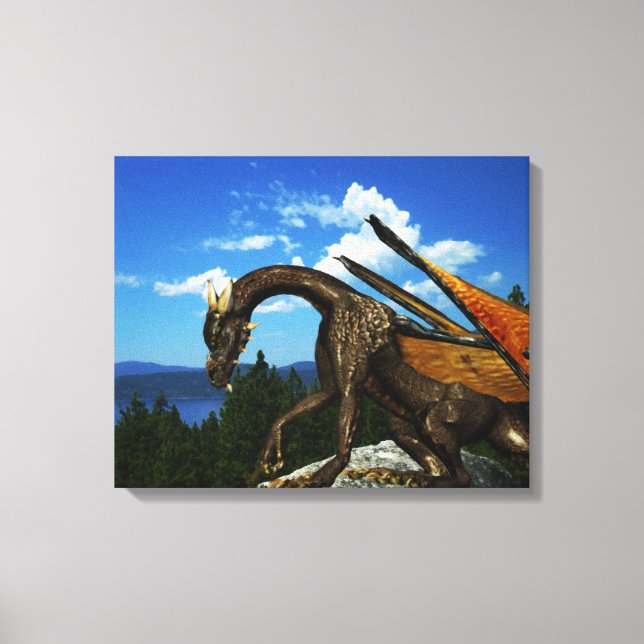 Lake View Wrapped Canvas Leinwanddruck (Vorderseite)