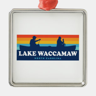Lake Waccamaw North Carolina Canoe Ornament Aus Metall