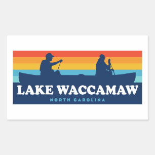 Lake Waccamaw North Carolina Canoe Rechteckiger Aufkleber