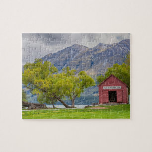 Lake Wakatipu Landschaft Glenorchy Neuseeland Puzzle